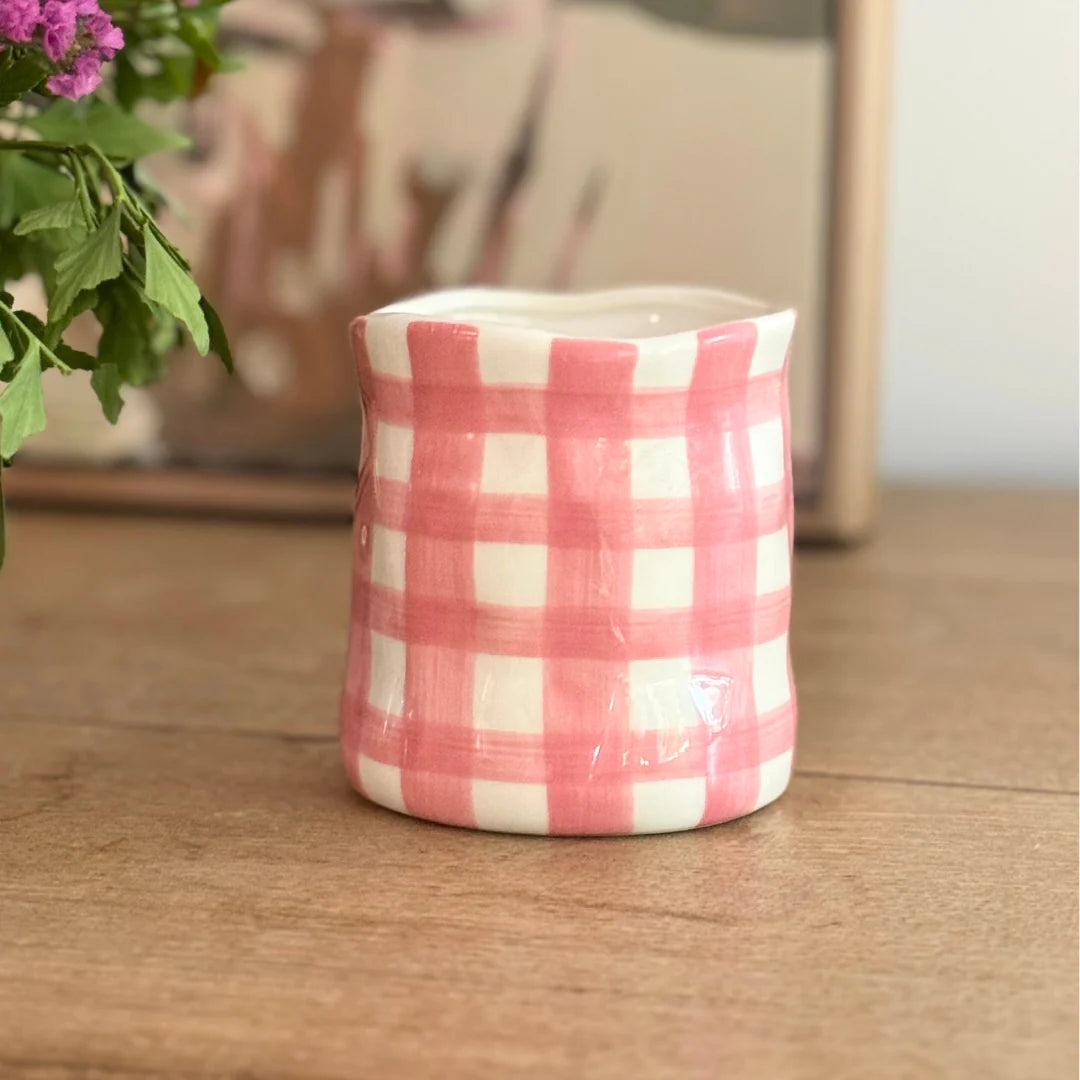 Peony Rose - Pink Gingham Candle