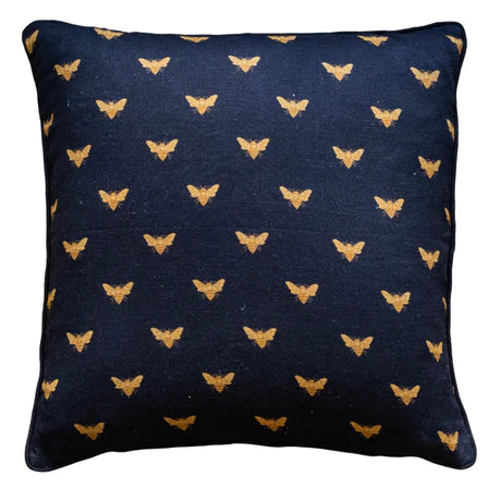 Black Bee Cushion Cover