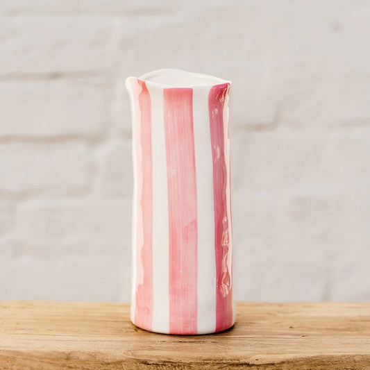 Pink Stripe Medium Vase