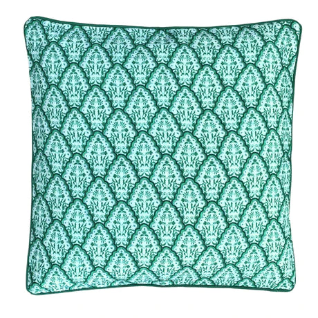 Green Scallop Cushion Cover