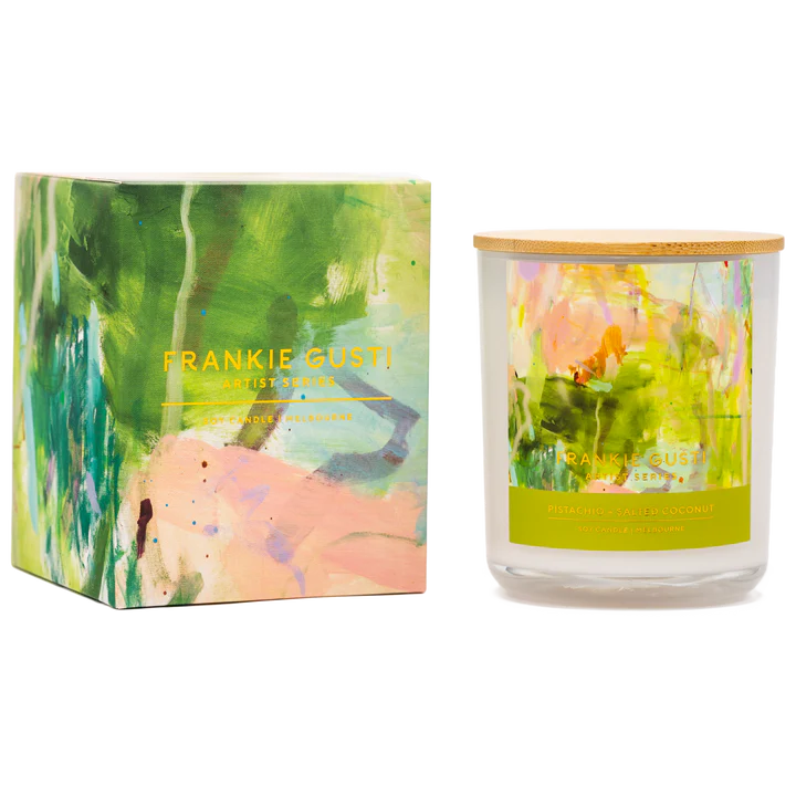 Pistachio + Salted Coconut - Artist Series Candle - Kate Eliza