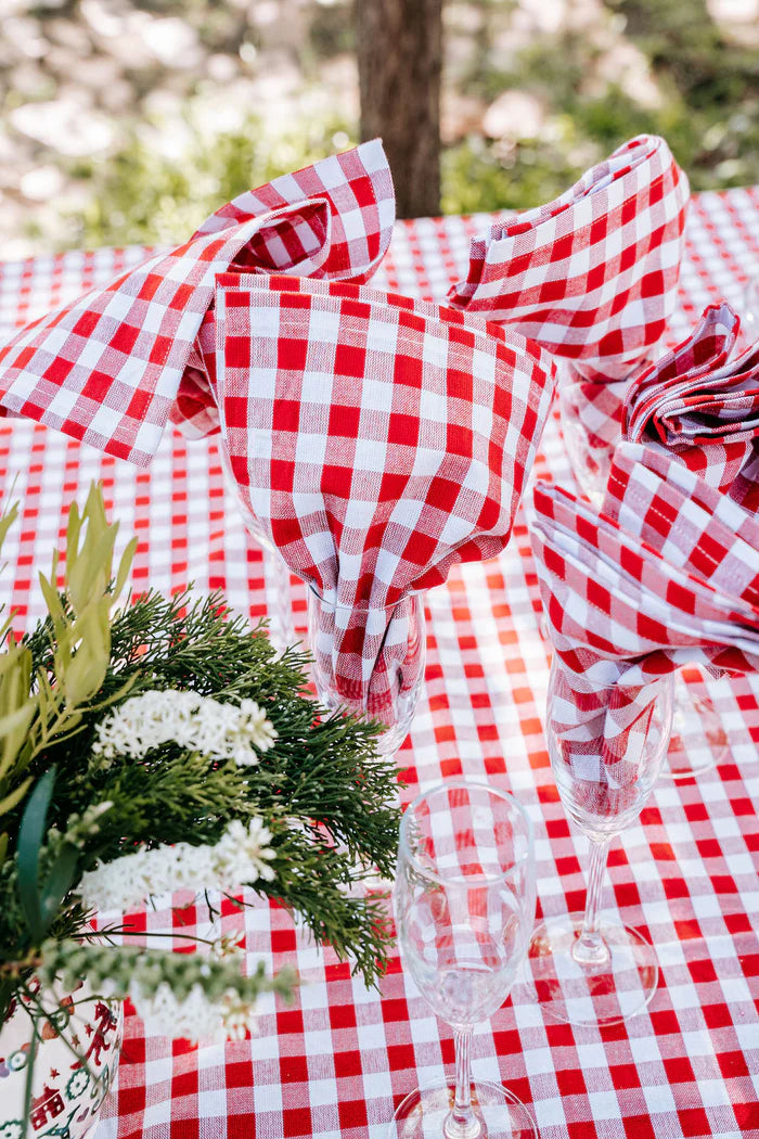 Red Gingham Napkins