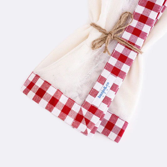 Red Gingham Food Cover