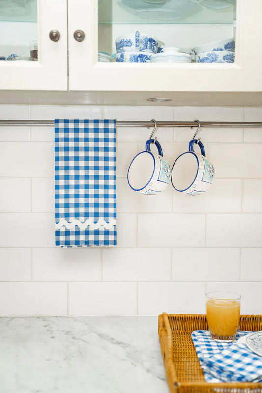 Blue Gingham Tea Towel