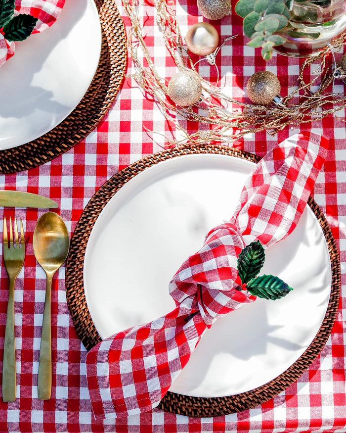 Red Gingham Napkins