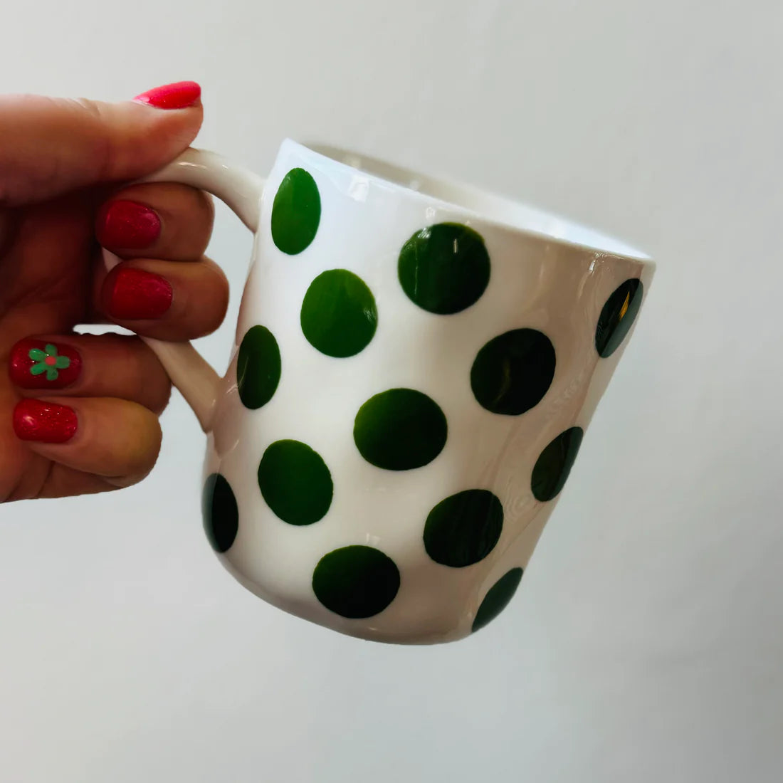 Forest Green Spot Mug