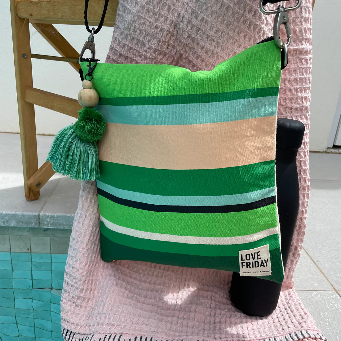 Cairns Cooler Bag Tassel Coral