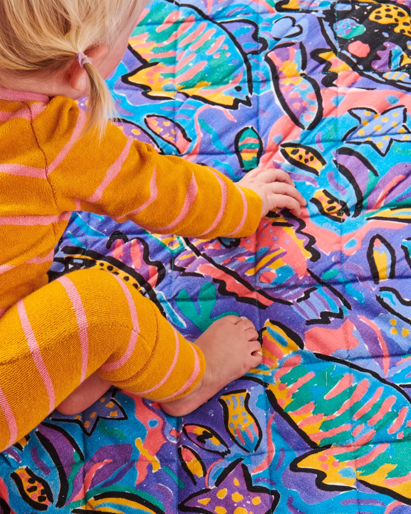 Tropical Fish Quilted Play Mat