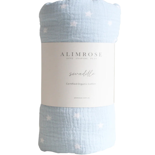 Muslim Swaddle Starry Night Baby Blue