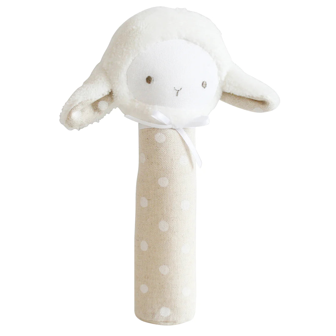 Lamby Squeaker White Linen Spot