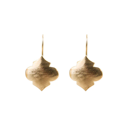 Moroccan Drop Earrings - Gold