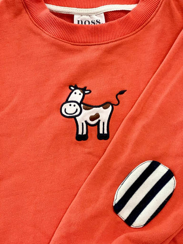 Orange Cow Jumper