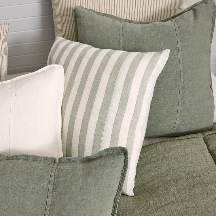 Pistachio Luca Linen Cushion