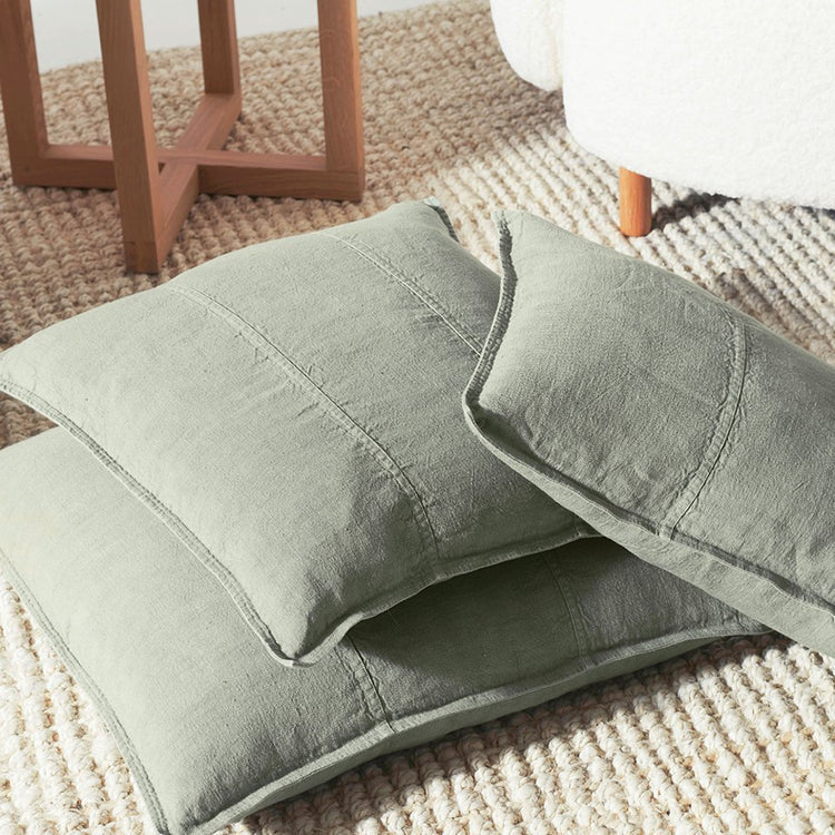 Pistachio Luca Linen Cushion