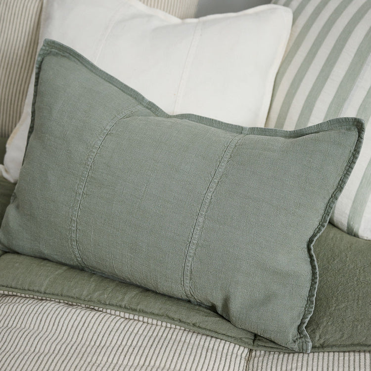 Pistachio Luca Linen Cushion