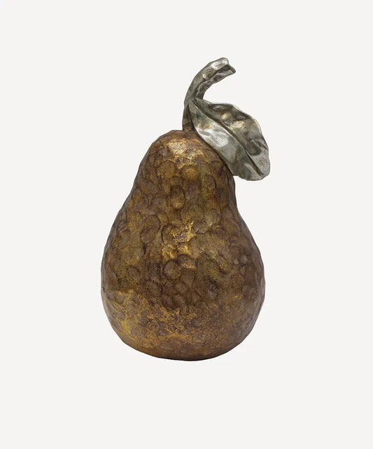 Gold Pear Ornament Large