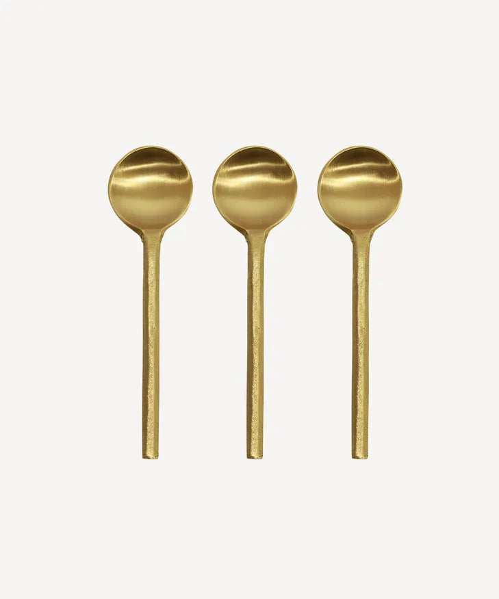 Brass Salt Spoon Large (3PC)