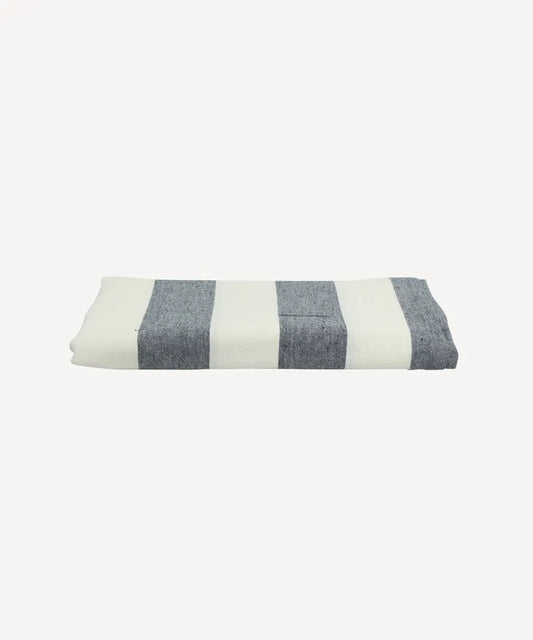 Striped Tablecloth Blue Small