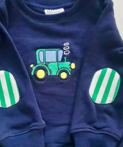 Green Tractor Jumper Navy