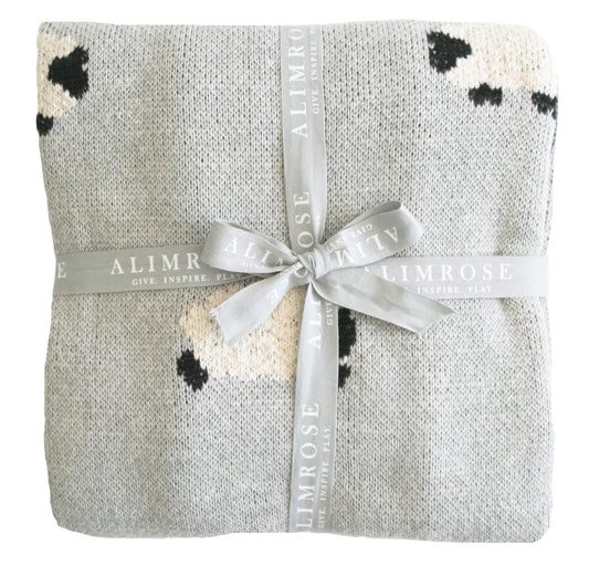 Baa Baa Baby Blanket Grey