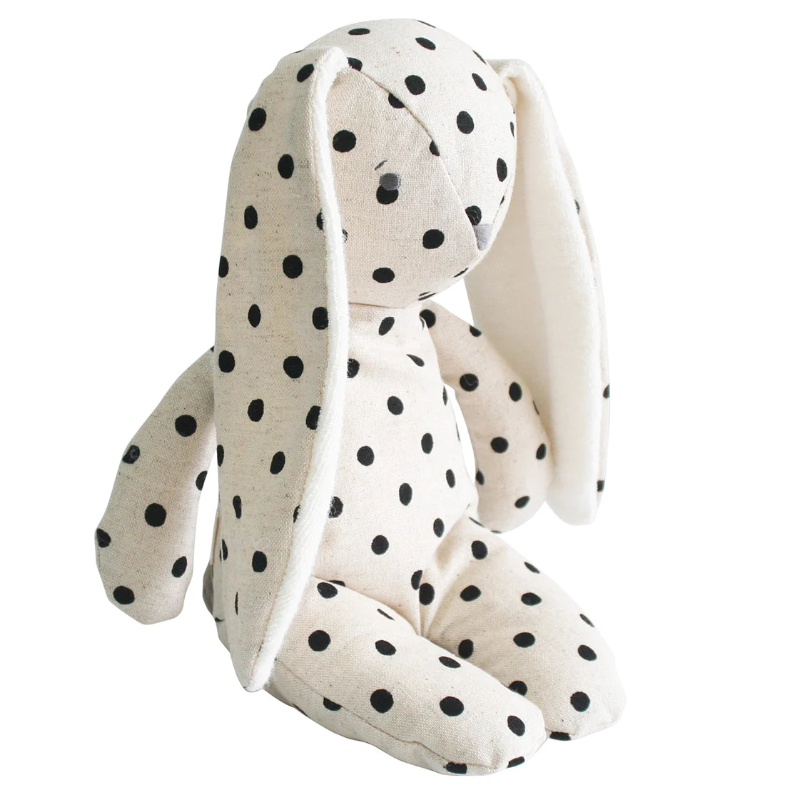 Floppy Bunny Linen 25cm Black Spot