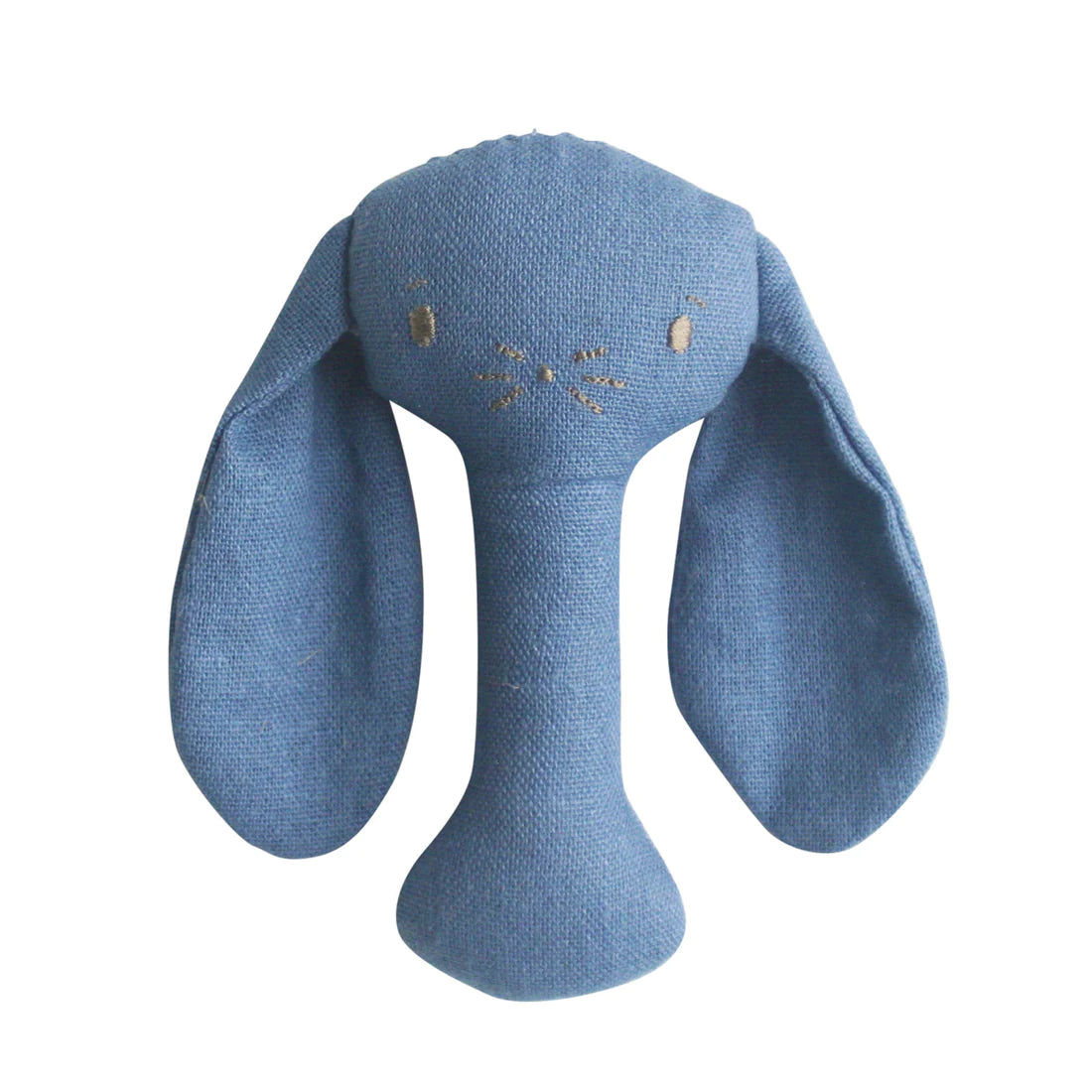 Bobby Bunny Stick Rattle Chambray Linen