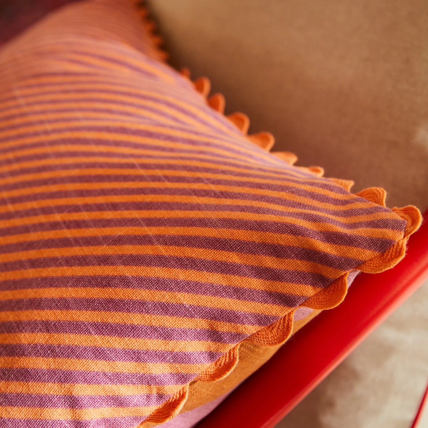 Bundi Stripe Cushion - Desert