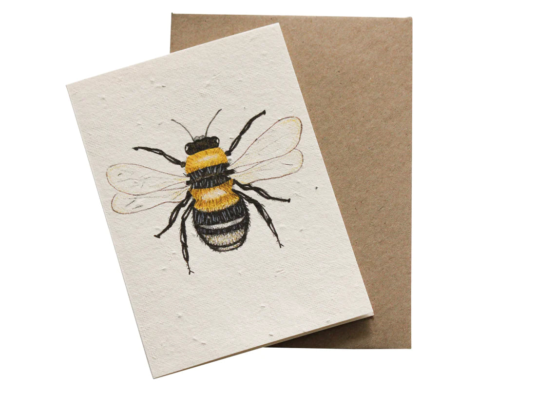 Honey Bee Plantable Card