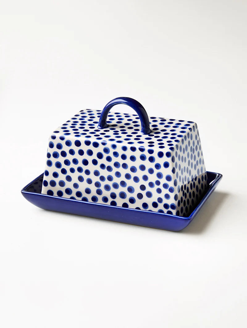 Chino Butter Dish Blue