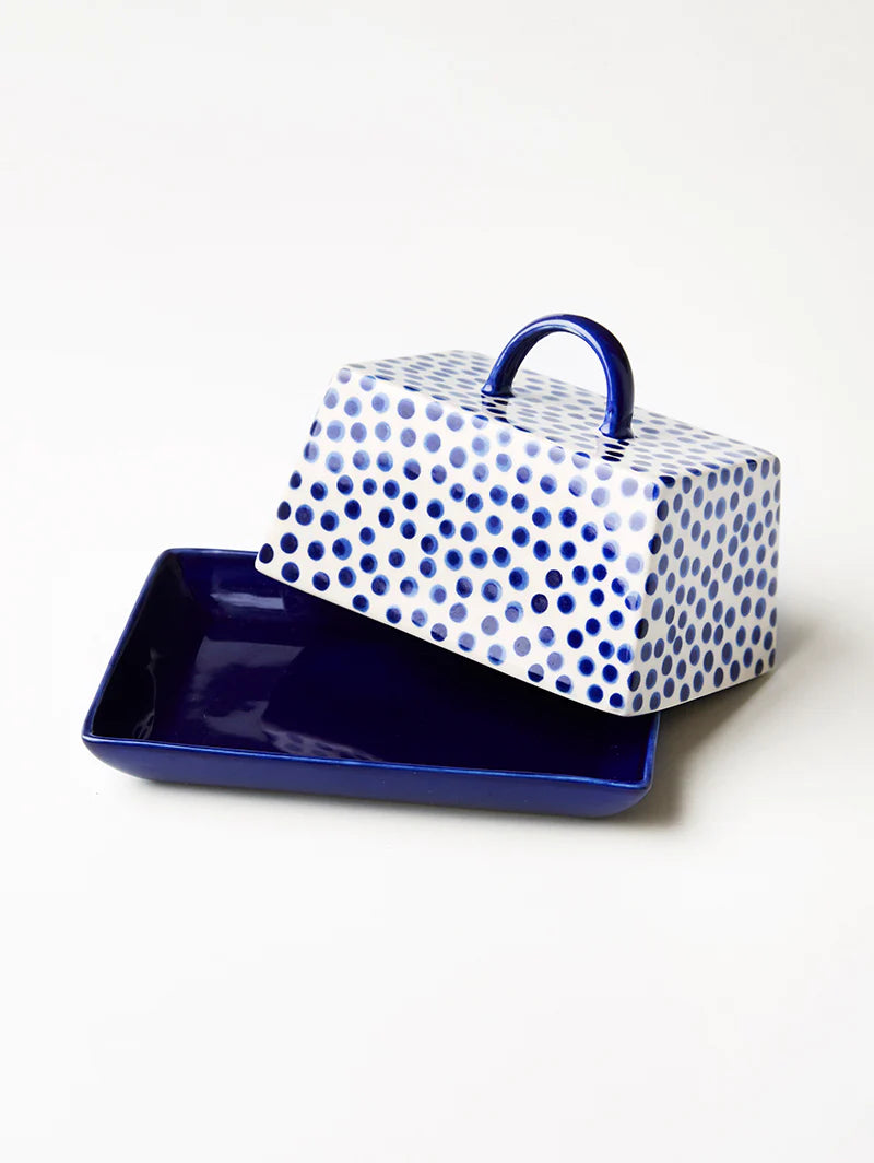 Chino Butter Dish Blue