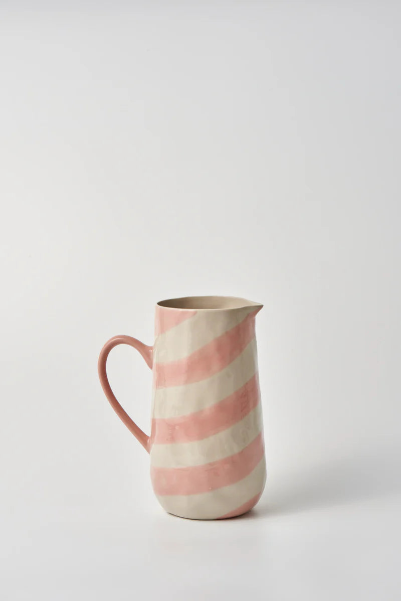 Cabana Stripe Jug Pink