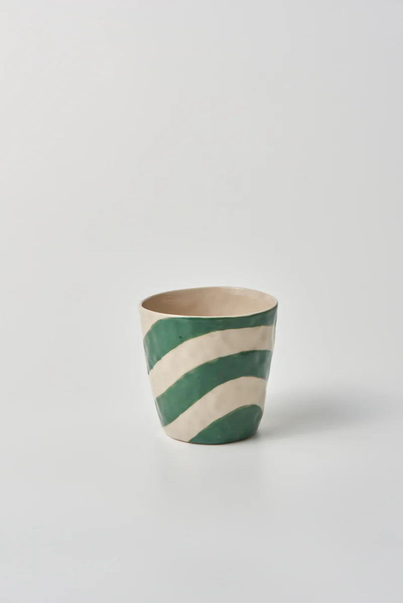 Cabana Stripe Tumbler Green