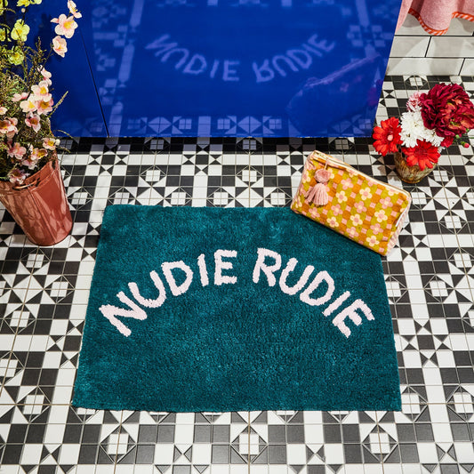 Tula Nudie Rudie Bath Mat - Peacock